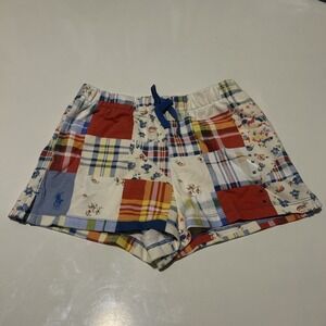 Polo Ralph Lauren Girls M Shorts Patchwork  Multicolor Shorts Sz 8-10